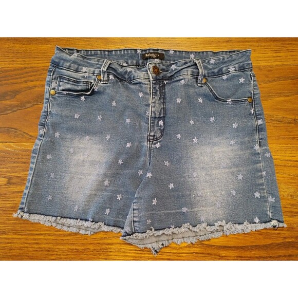 Fringed Star Spangled Relativity 14 Shorts Women 32 Waist, 10.5 Rise, 5 Inseam - Picture 1 of 5